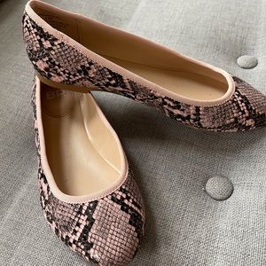 BP Blush Animal Print Ballerina Flats sz 5.5